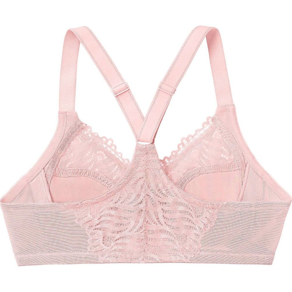 Glamorise Full Figure Front-Closure T-Back WonderWire Underwire Bra 36D NWOT - Picture 3 of 5